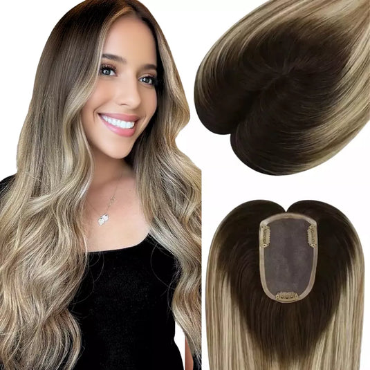 hair topper for thinning crown, hair topper for women, topper hair piece, hair topper for thinning hair, blonde human hair topper
