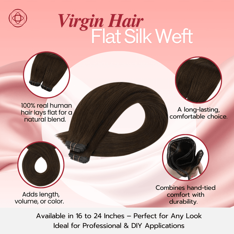 Load image into Gallery viewer, natural brown hair extensions-virgin hair-real hair extensions-hair extensions before and after-types of hair extensions-real human hair-moresoo hair extensions