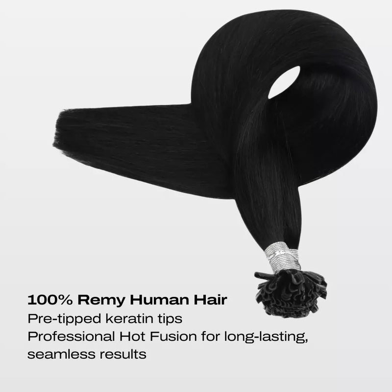 Load image into Gallery viewer, Dark brown hair extensions on a white background