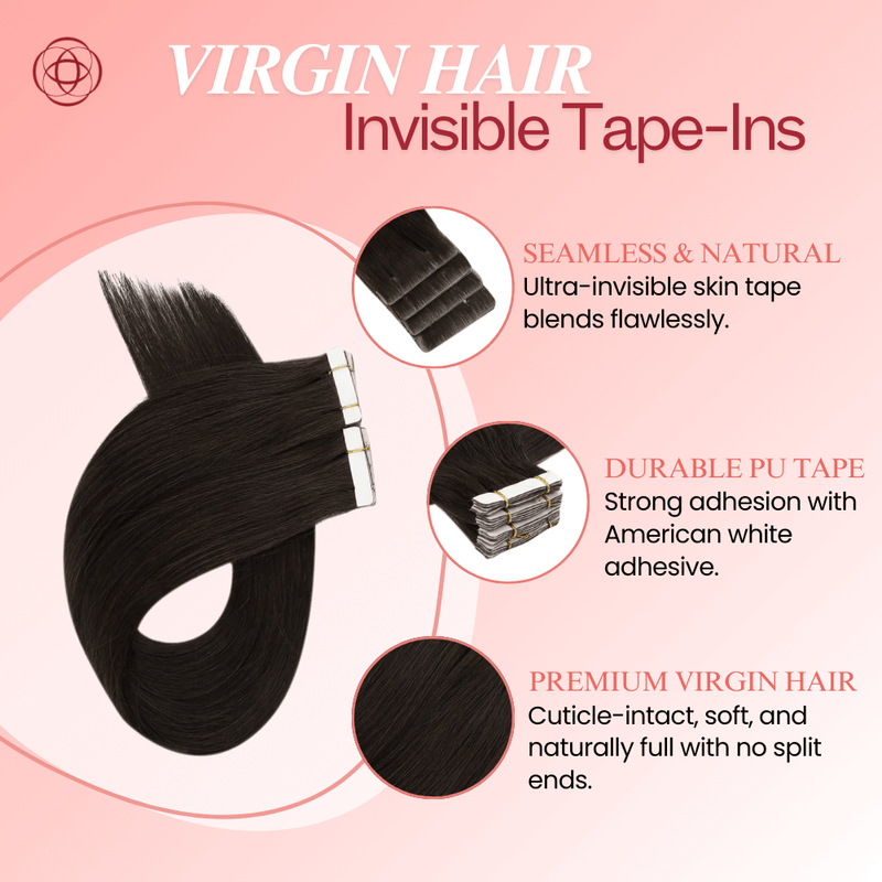 Load image into Gallery viewer, Moresoo balayage tape in hair extensions, smooth medium brown balayage, salon-quality balayage tape ins, premium brown balayage tape ins, medium brown hair extensions, invisible balayage hair, natural brown balayage tape ins, seamless balayage extensions, medium brown ombre hair, tape in extensions for balayage, high-quality balayage tape ins, 16-inch balayage tape in extensions