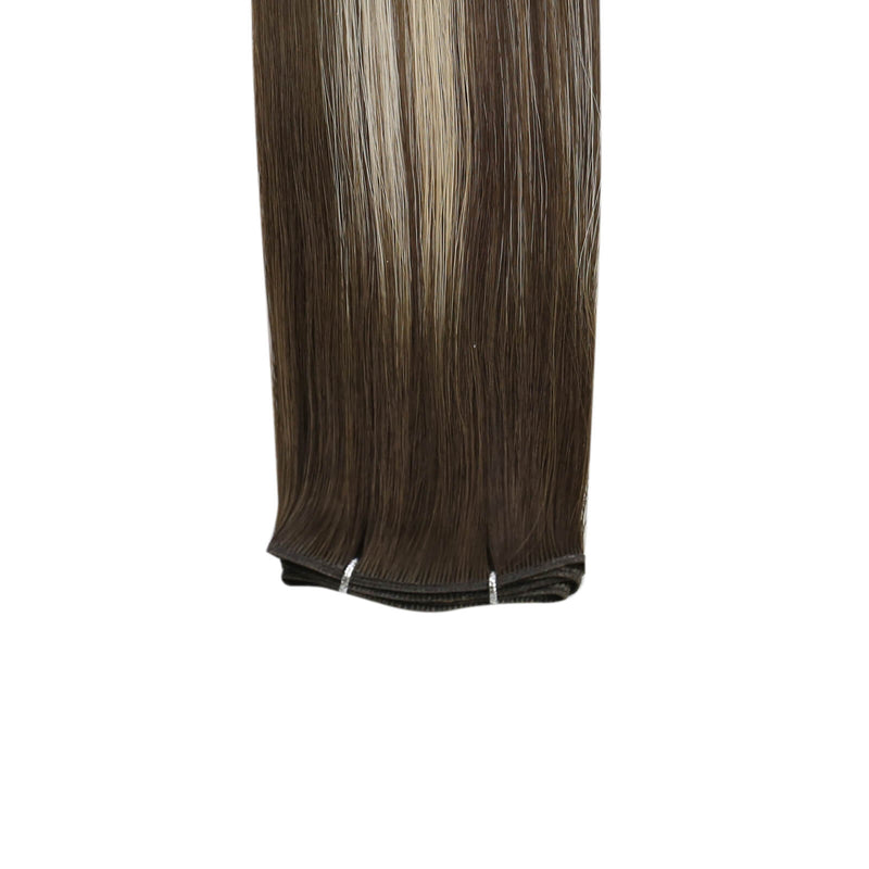Load image into Gallery viewer, genius weft hair, hair weft, weft hair extensions, genius weft hair extensions, the width of genius weft, sew in hair extensions, sew in weft hair, genius weft hair extensions, hair extensions, wedding hair extensions