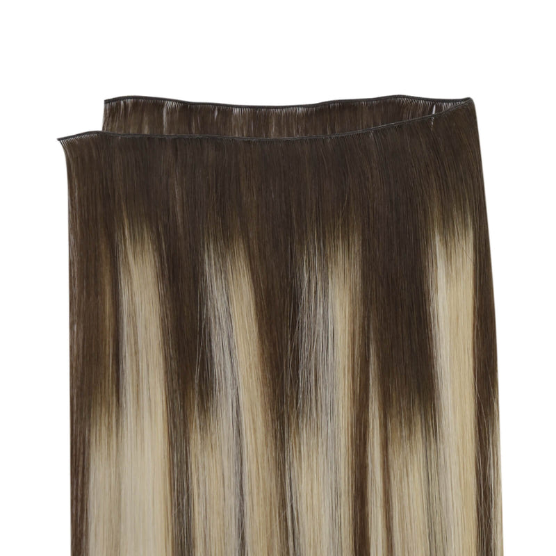 Load image into Gallery viewer, weft hair extensions, best hair extensions, hair extensions for thin hair, real hair extensions, hair extensions for short hair