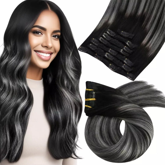 clip in remy extension 20 inch moresoo human soft and comfortable hair for women