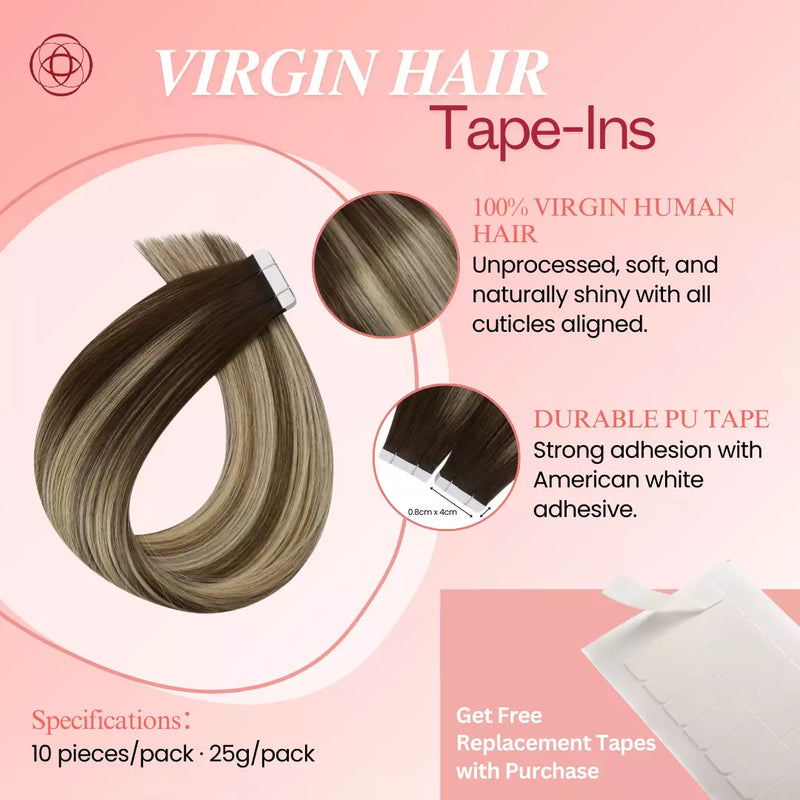 Load image into Gallery viewer, virgin hair best tape in hair extensions human hair extensions