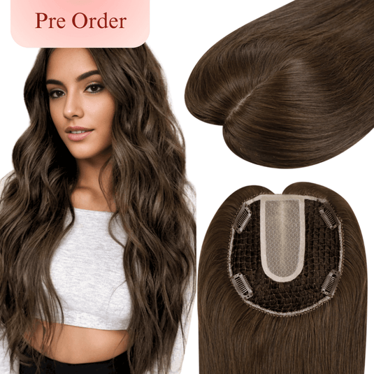virgin hair topper for short hair hair topper clip in hair piece topper Moresoo hair topper straight blonde hair short hair toppers natural hair toppers for thinning hair crown hair toppers for thin hair women hair toppers human hair hair toppers for women best human hair toppers