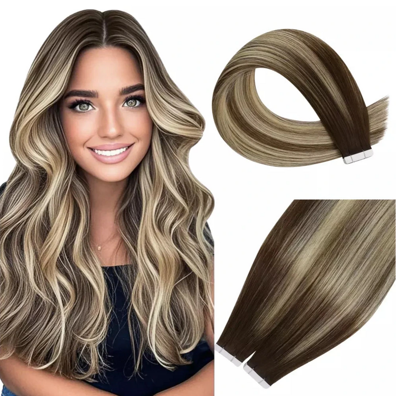 Load image into Gallery viewer, Virgin Hair best tape in hair extensions, Virgin Hair tape in human hair extensions, virgin hair extensions tape in,
hair tape extensions Virgin Hair, Virgin Hair best tape in hair extensions, Virgin Hair tape in human hair extensions,
Virgin Hair tape in hair extensions,