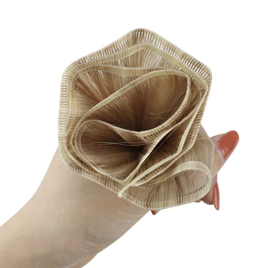 sew in weft hair extensions-blonde balayage hair-blonde balayage short hair hair extension- hair extension lengths-extension hair-hair weft extensions