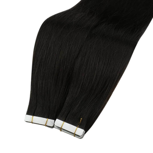 moresoo tape in hair color chart-off black-natural black-black-black hair extension