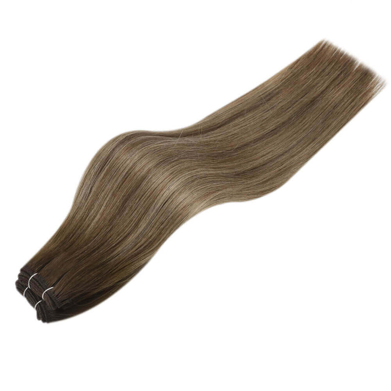 Load image into Gallery viewer, virgin sew in weft-how to braid in hair extensions-sewn in hair extensions-best human hair extensions-invisible hair extensions