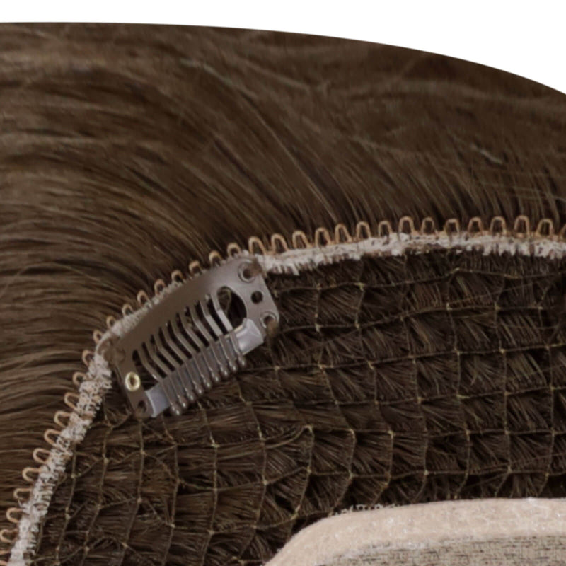 Load image into Gallery viewer, hair topper real hair balayage color 6*7inch base virgin topper short hair toppers natural hair toppers for thinning hair crown hair toppers for thin hair women hair toppers human hair hair toppers for women best human hair toppers

