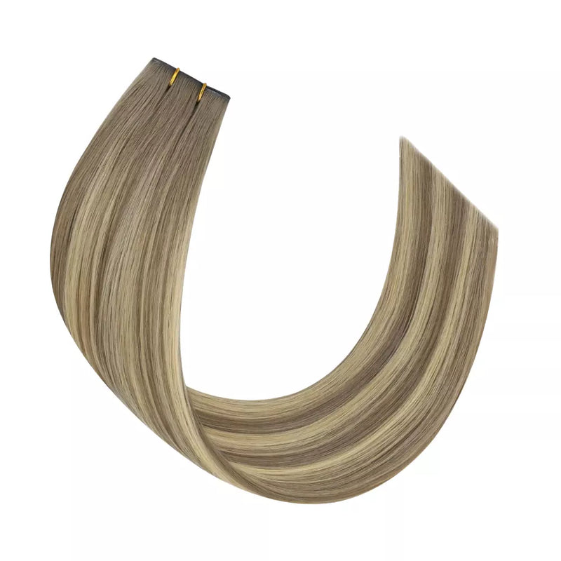 Load image into Gallery viewer, Balayage Butterfly Weft Hair Extensions Virgin Hair Pu Skin Weft
