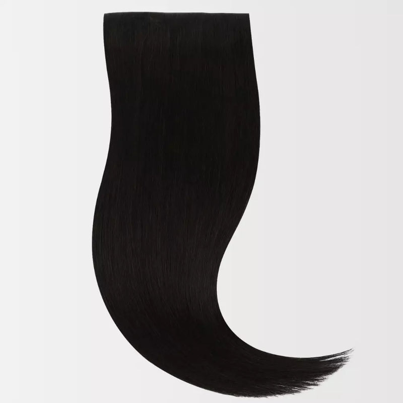 Load image into Gallery viewer, Brown remy clip in hair extensions on a white background
