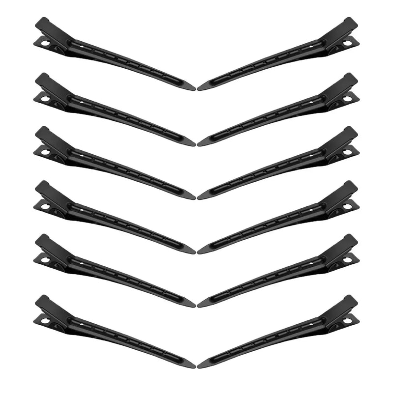 Load image into Gallery viewer, 12-Piece Stainless Steel Hair Sectioning Clips
