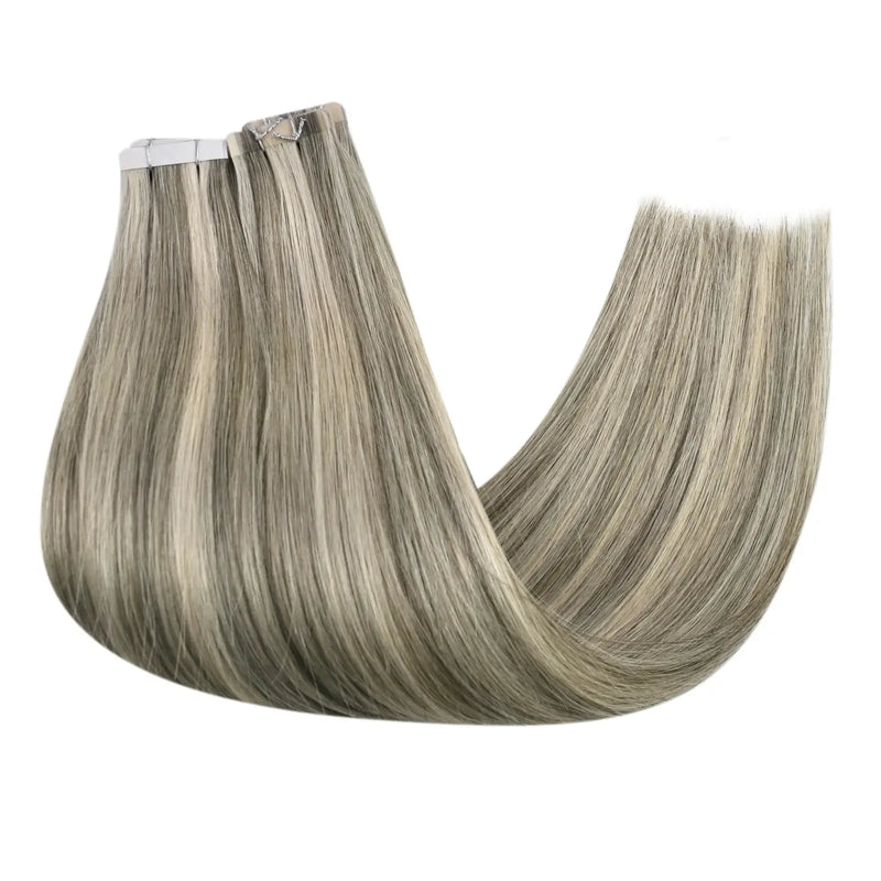 Load image into Gallery viewer, strong tape hair thick end tape in human hair naturally look hair blend well color best tape in human hair thick end hair

