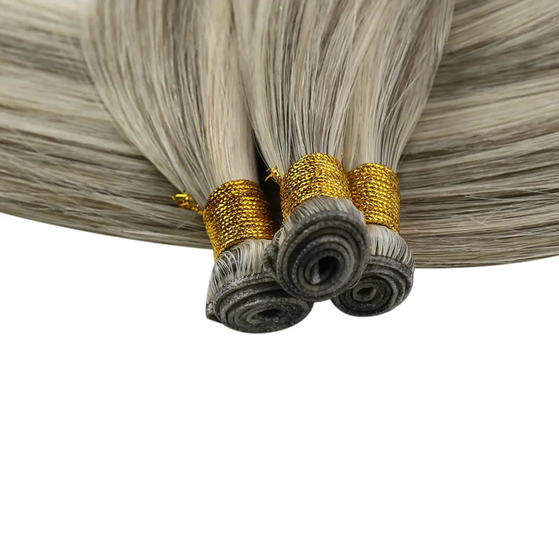 Load image into Gallery viewer, Virgin Invisible Genius Weft Hair Extensions Gray blonde(1CC/80/60)
