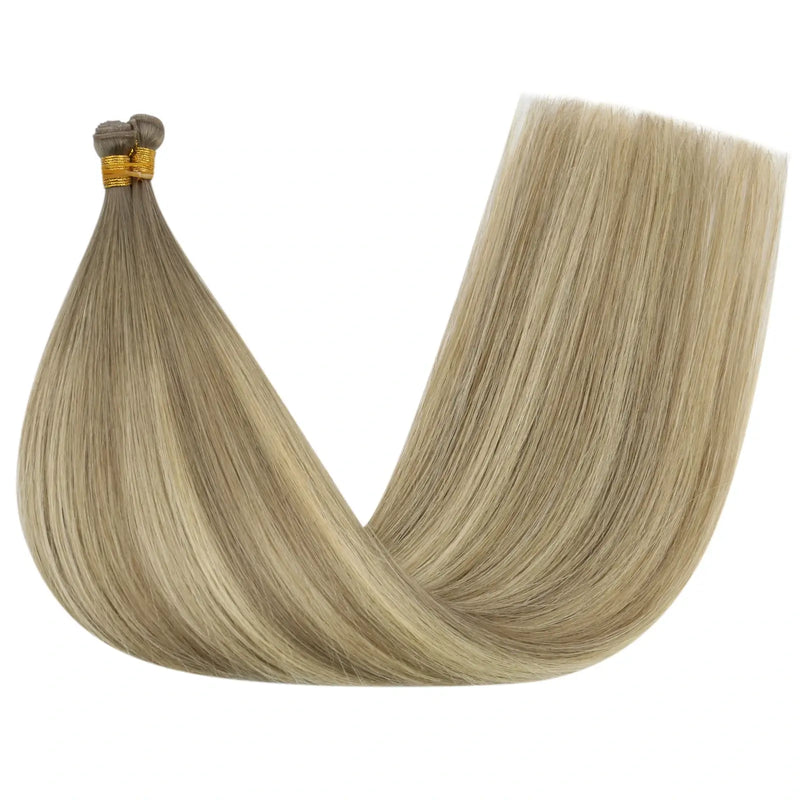 Load image into Gallery viewer, [New]Virgin Invisible Genius Weft Brazilian Hair Balayage Blonde (#8/8/613)
