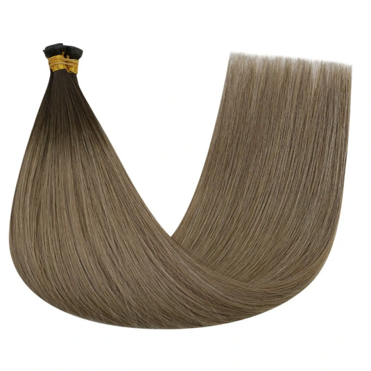 Invisible Genius Weft Brazilian Virgin Human Hair Bundles Brown (
