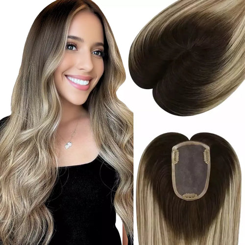 hair topper for thinning crown, hair topper for women, topper hair piece, hair topper for thinning hair, blonde human hair topper