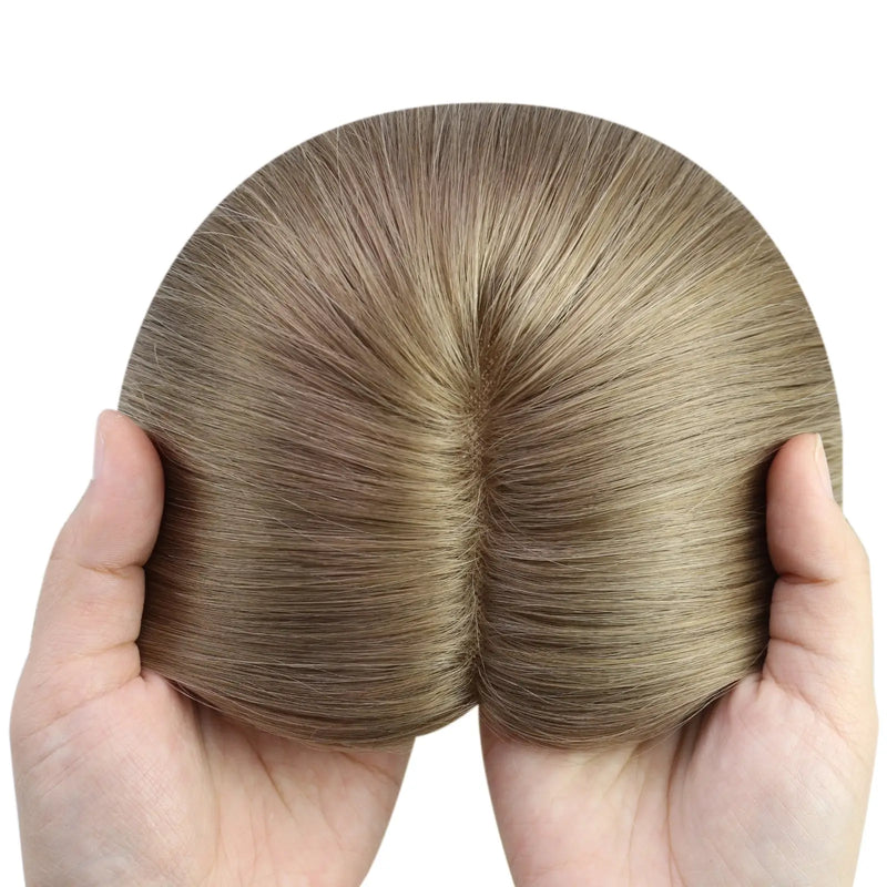 Load image into Gallery viewer, moresoo topper hair piece human hair topper womens hair topper 
