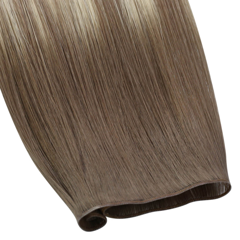 Load image into Gallery viewer, Best Virgin Hair Genius Weft Brazilian Human Hair Bundles Balayage Blonde (#Ba8/60)
