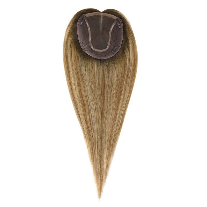 Load image into Gallery viewer, A straight, shoulder-length hair piece with a U-shaped attachment base, shown against a plain white background.

