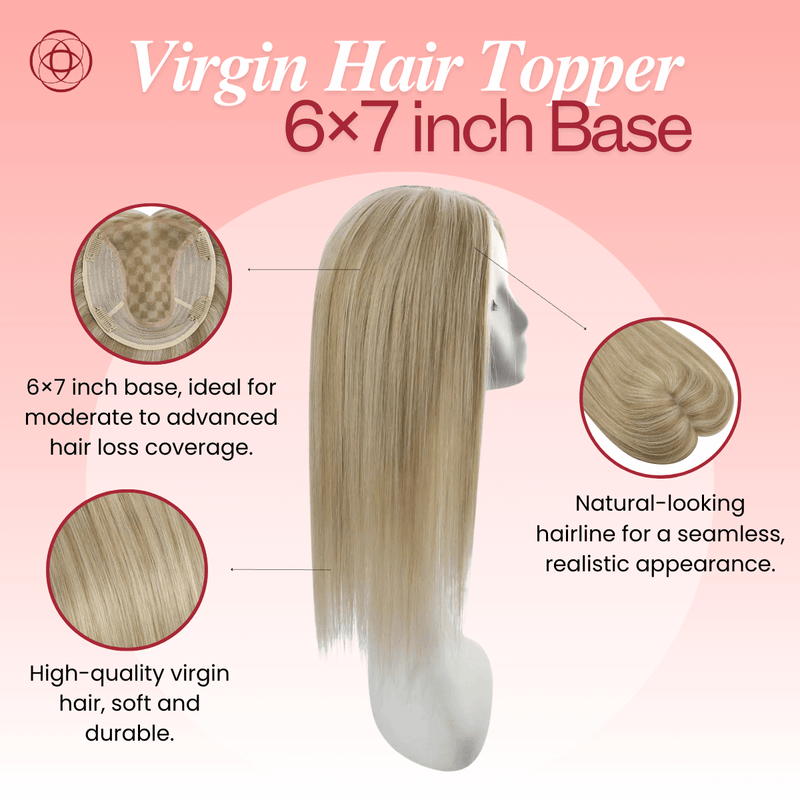 Load image into Gallery viewer, 100% virgin hair female hair pieces blonde highlights for thinning hair 
