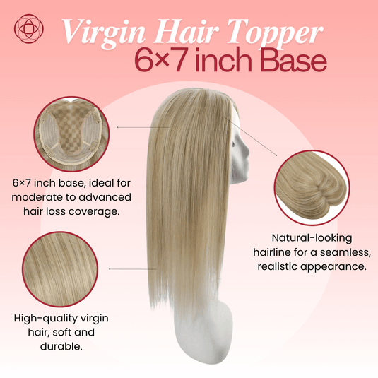 100% virgin hair female hair pieces blonde highlights for thinning hair 