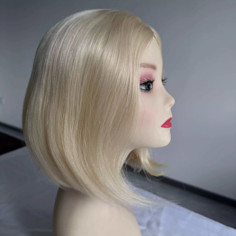Load image into Gallery viewer, [Final Sale] Remy Human Hair Bob Wig Blonde #60 12&quot;

