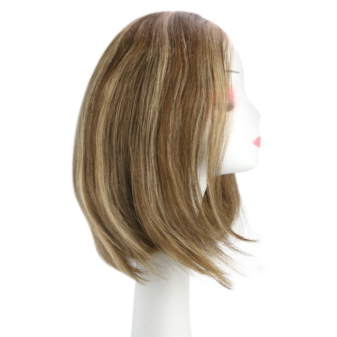 Load image into Gallery viewer, [Final Sale] Remy Human Hair Bob Wig Highlight Brown #P4/27 12&quot;
