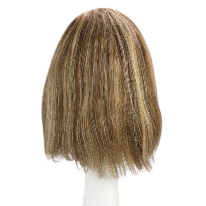 Load image into Gallery viewer, [Final Sale] Remy Human Hair Bob Wig Highlight Brown #P4/27 12&quot;
