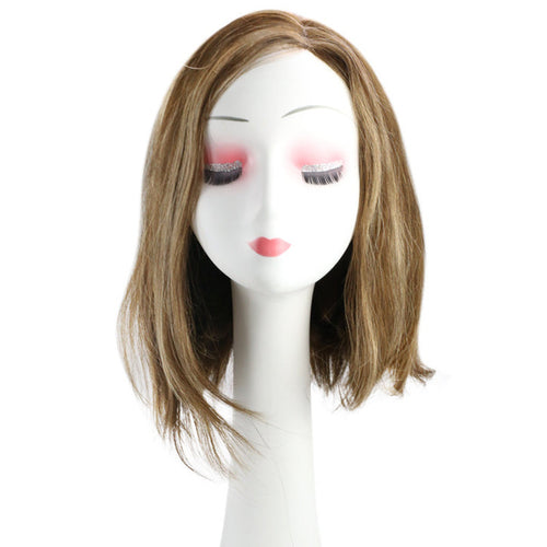 [Final Sale] Remy Human Hair Bob Wig Highlight Brown #P4/27 12