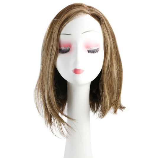 [Final Sale] Remy Human Hair Bob Wig Highlight Brown #P4/27 12