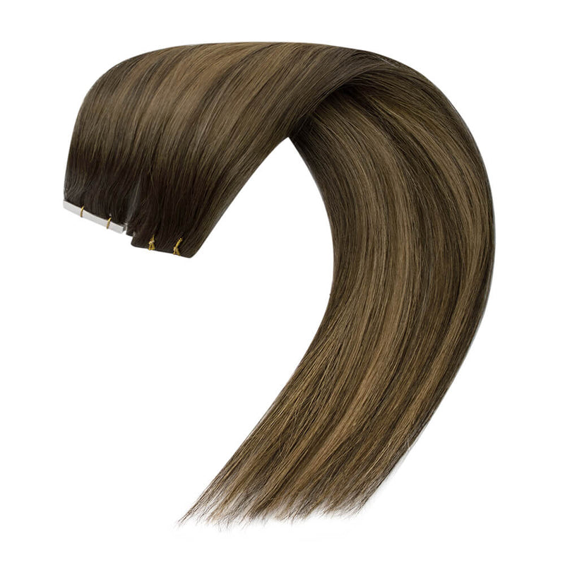 Tape-in extensions are quick and easy to apply