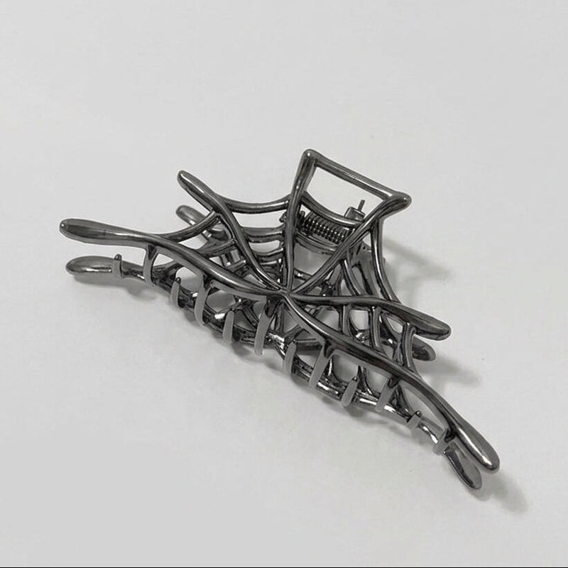 Load image into Gallery viewer, Gunmetal Black Halloween Claw Clip
