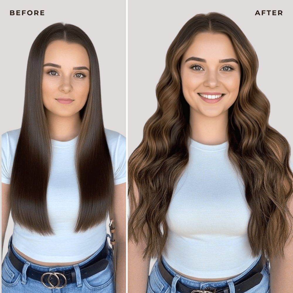 Moresoo lightweight tape-ins lay flat, blend flawlessly, and give you effortless volume—no tangles, no stiffness, just natural beauty.