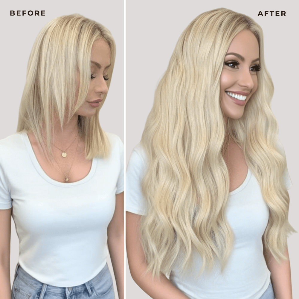 Crafted from 100% real human hair, moresoo tape-in extensions deliver a flawless blend and salon-quality feel. The ultra-thin tape ensures a discreet, long-lasting hold that stays put through daily wear and heat styling.