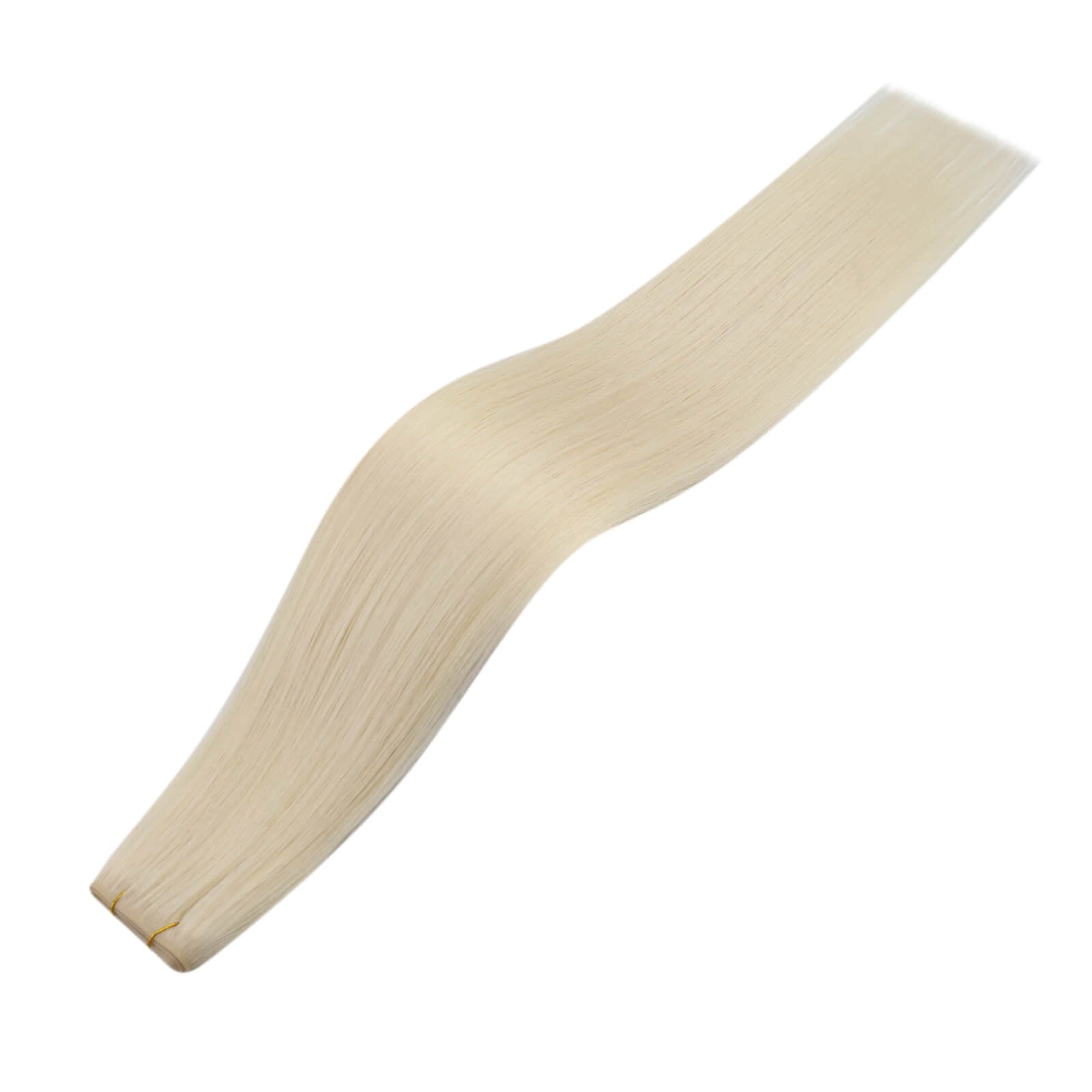 invisible flat weft, pu hole skin weft, blonde virgin hair, sew in extensions, seamless human hair