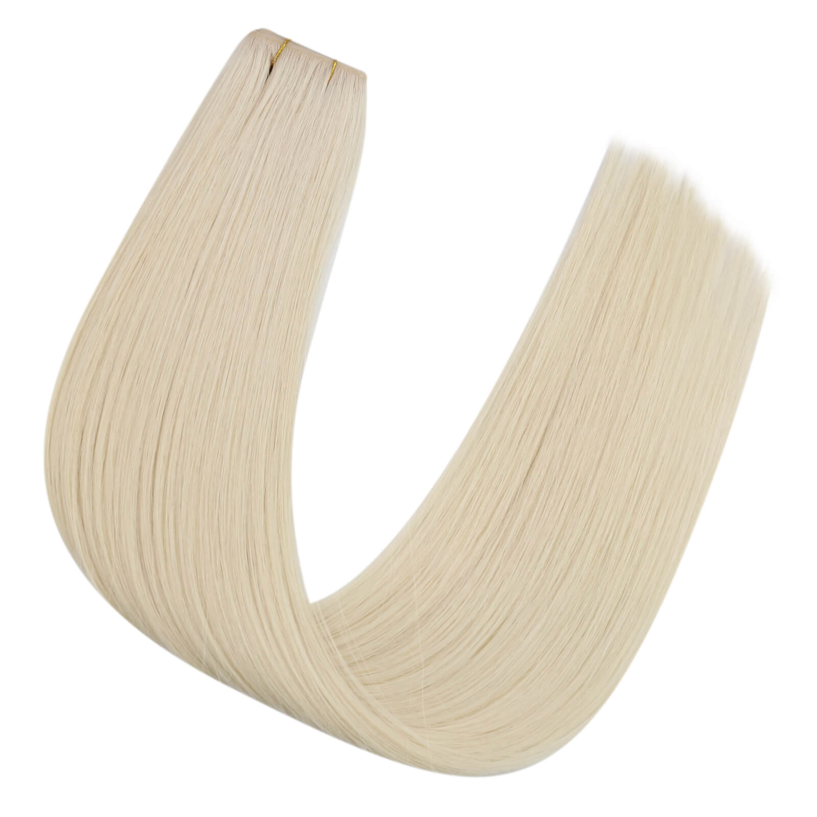 real virgin hair, pu hole weft extensions, blonde human hair, sew in hair pieces, soft finish, xo invisible weft, butterfly weft extensions