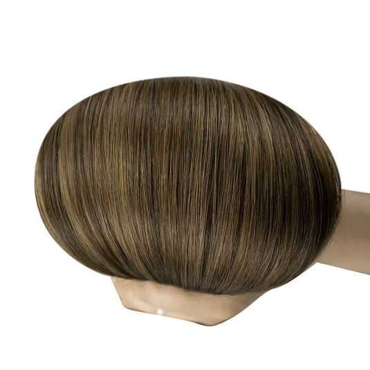 Moresoo medium brown balayage tape in hair, invisible balayage extensions, high-quality brown balayage hair, seamless brown balayage extensions, natural medium brown balayage tape in, 18-inch brown balayage extensions, premium balayage tape ins, salon-quality medium brown balayage extensions, smooth balayage hair, medium brown ombre hair, luxurious balayage extensions, medium brown balayage extensions for tape ins