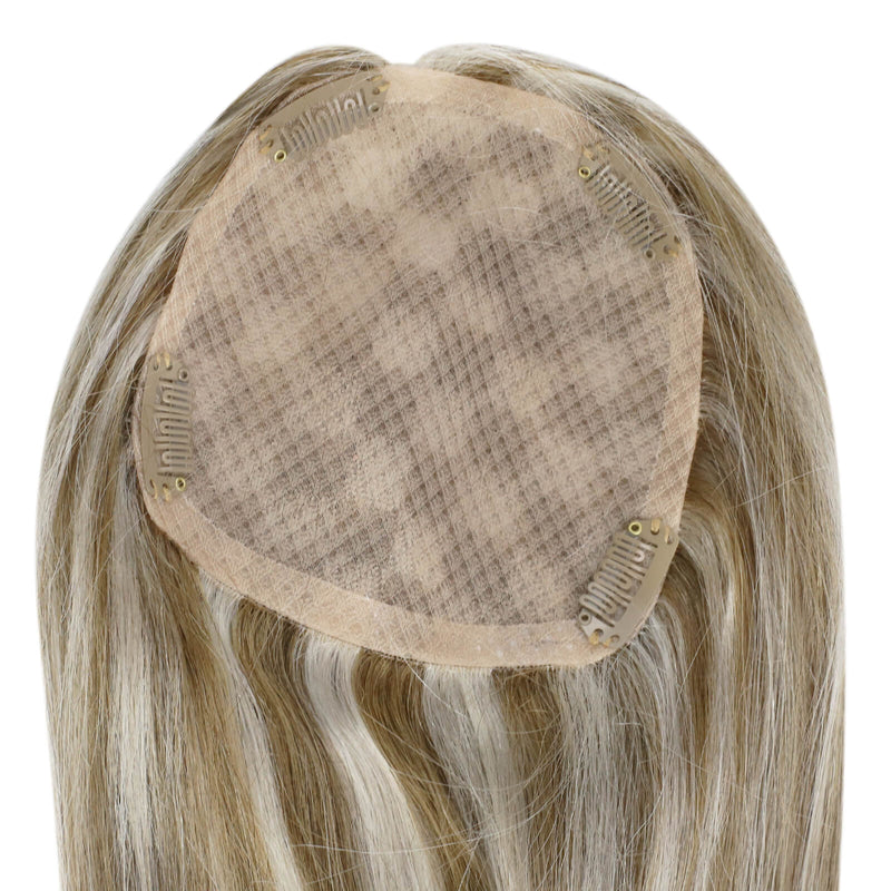 A topper hair can solve your hair loss, thinning hair or gray hair. Easy installation by yourself.