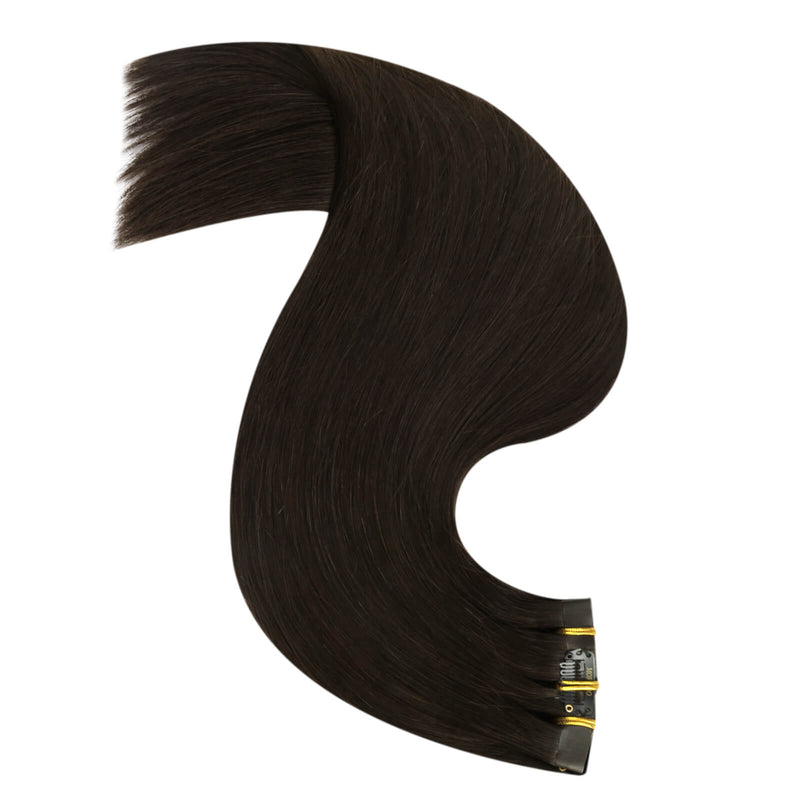 18 inch natural soft clip-ins