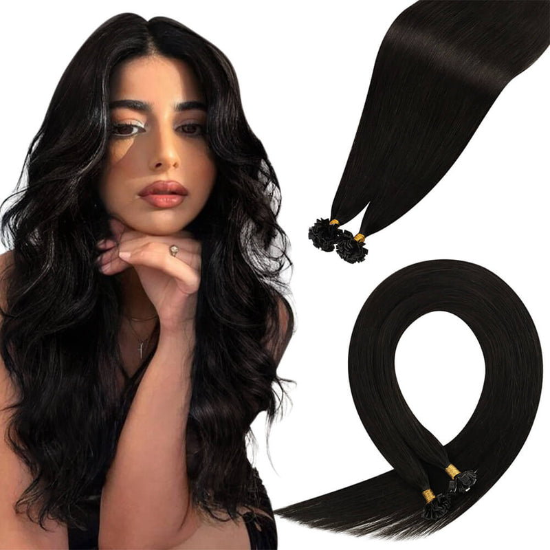 double drawn k tip hair extensions