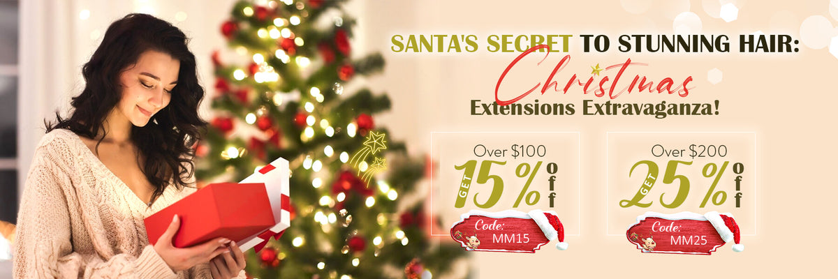 Moresoo Christmas Hair Extensions