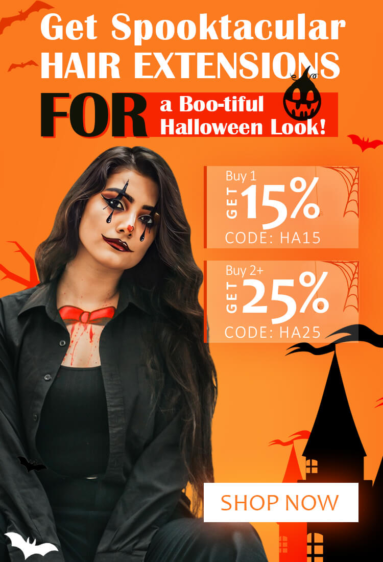 Moresoo Halloween Hair Extensions Promotion