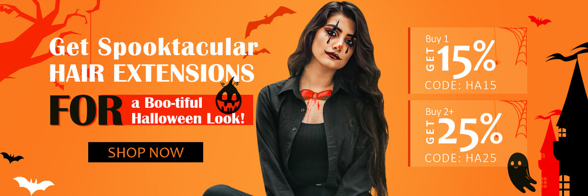 Moresoo Halloween Hair Extensions Promotion