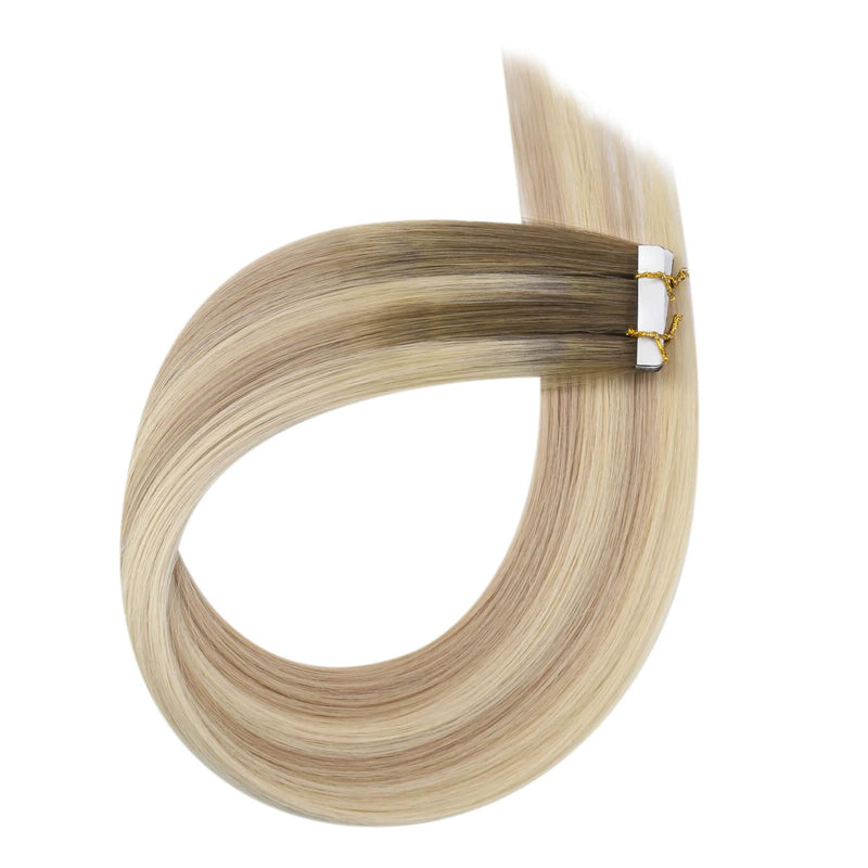 Load image into Gallery viewer, virgin hair injection tape in extensions invisible tape ins for thin hair highlight blonde human hair extensions
