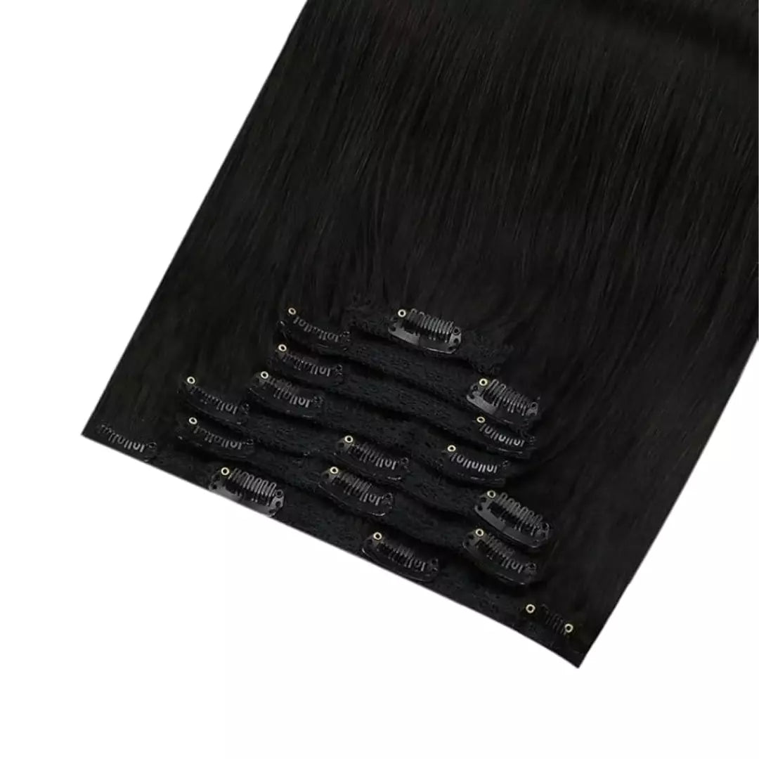 straight clip in hair extensions Moresoo hair clip in extension human straight hair
