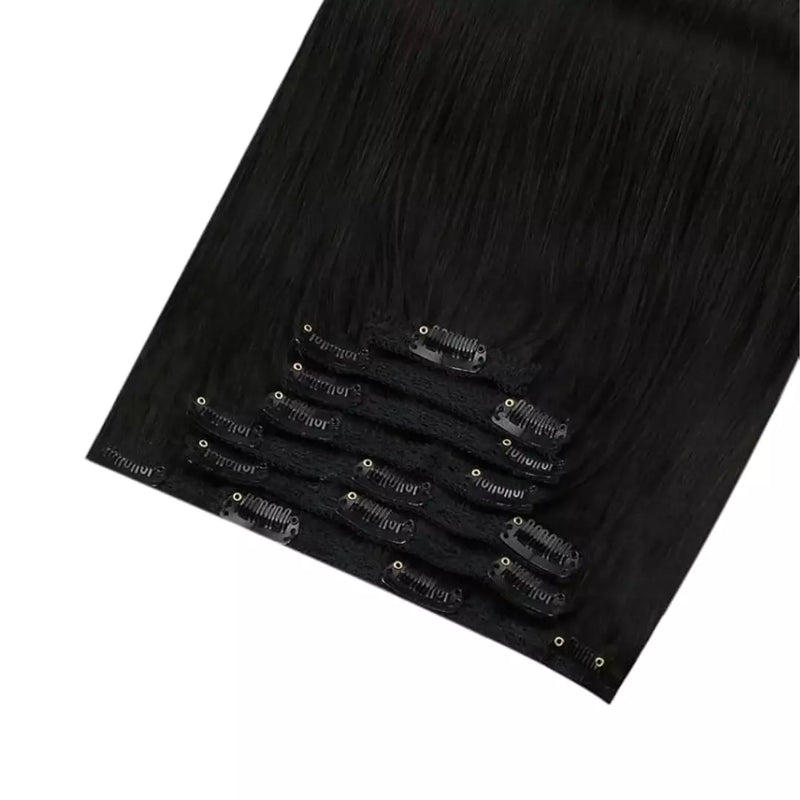 Load image into Gallery viewer, straight clip in hair extensions Moresoo hair clip in extension human straight hair
