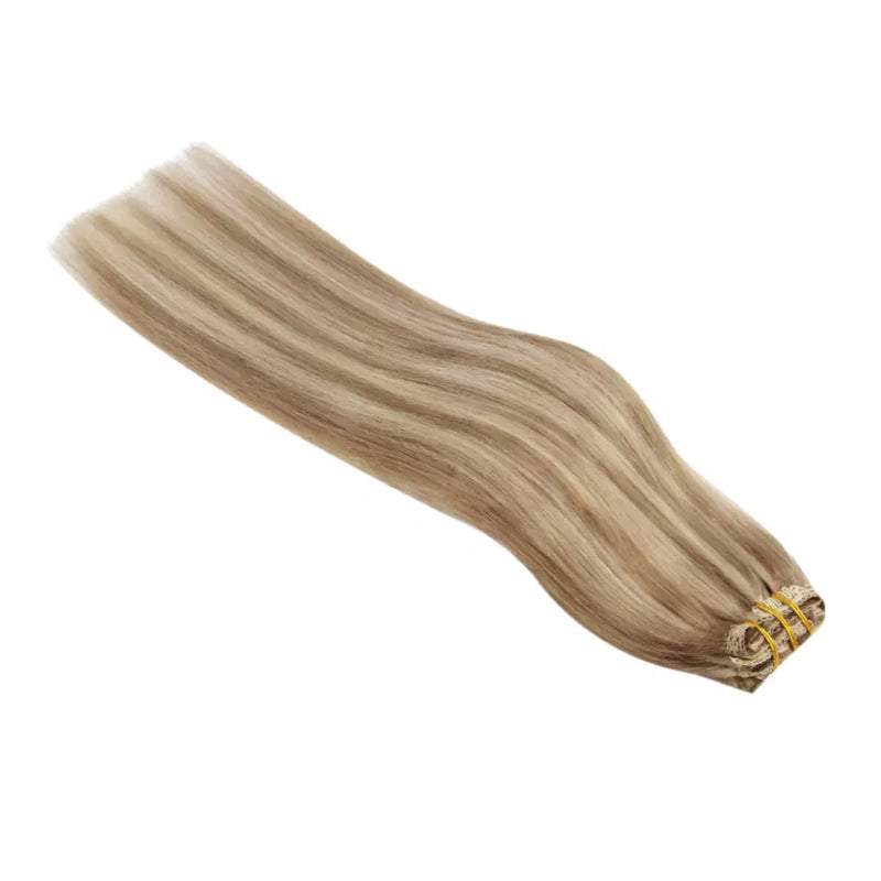 Load image into Gallery viewer, Hair Extensions Clip in Human Hair 120g 7pcs Per Set Silky Straight 100% Clip in Hair Extensions Remy Human Hair
