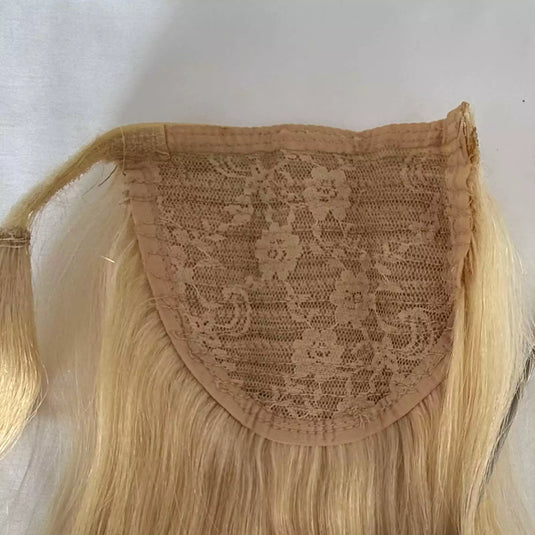 [Final Sale] Ponytail Remy Human Hair Extension Blonde #60 20